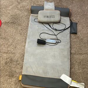 Homedics Gray and Black Massage Mat with Remote